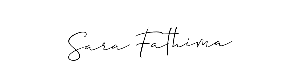 Make a beautiful signature design for name Sara Fathima. Use this online signature maker to create a handwritten signature for free. Sara Fathima signature style 2 images and pictures png