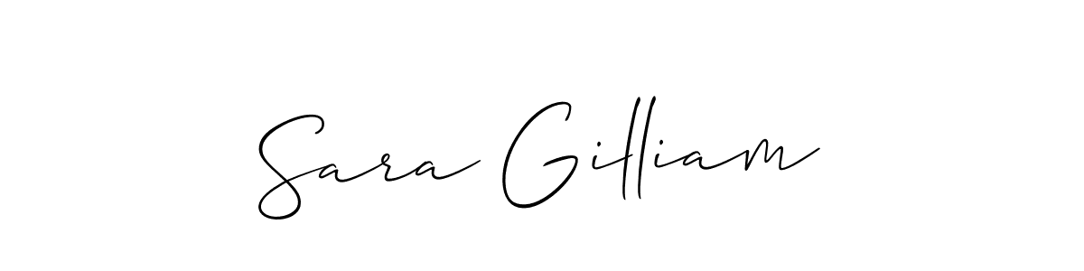 if you are searching for the best signature style for your name Sara Gilliam. so please give up your signature search. here we have designed multiple signature styles  using Allison_Script. Sara Gilliam signature style 2 images and pictures png