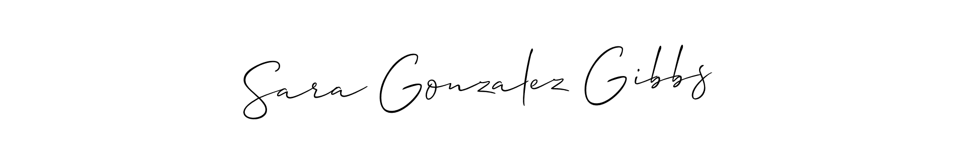 You should practise on your own different ways (Allison_Script) to write your name (Sara Gonzalez Gibbs) in signature. don't let someone else do it for you. Sara Gonzalez Gibbs signature style 2 images and pictures png