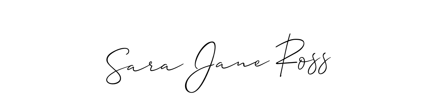 Also You can easily find your signature by using the search form. We will create Sara Jane Ross name handwritten signature images for you free of cost using Allison_Script sign style. Sara Jane Ross signature style 2 images and pictures png