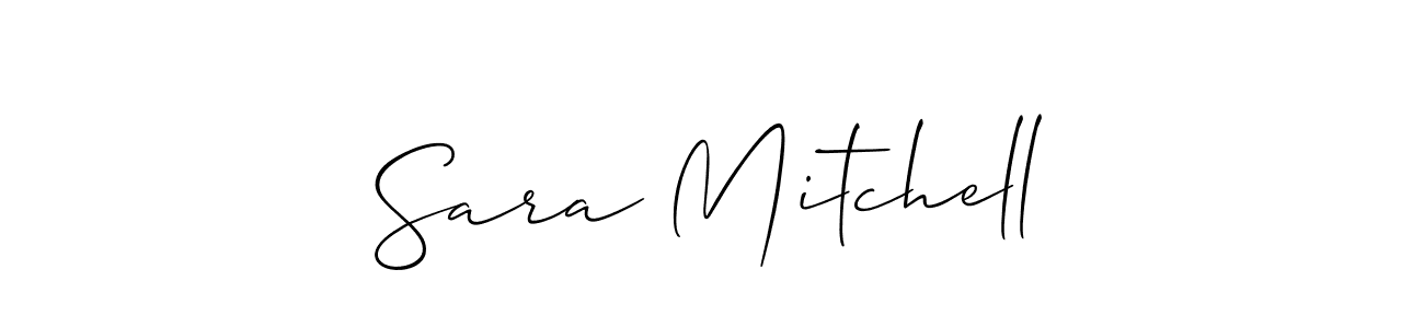 Also You can easily find your signature by using the search form. We will create Sara Mitchell name handwritten signature images for you free of cost using Allison_Script sign style. Sara Mitchell signature style 2 images and pictures png