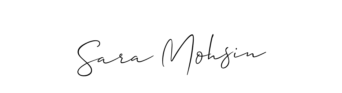 Allison_Script is a professional signature style that is perfect for those who want to add a touch of class to their signature. It is also a great choice for those who want to make their signature more unique. Get Sara Mohsin name to fancy signature for free. Sara Mohsin signature style 2 images and pictures png