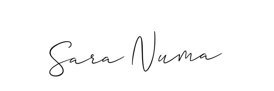 Make a short Sara Numa signature style. Manage your documents anywhere anytime using Allison_Script. Create and add eSignatures, submit forms, share and send files easily. Sara Numa signature style 2 images and pictures png