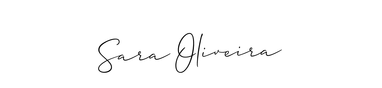 Also we have Sara Oliveira name is the best signature style. Create professional handwritten signature collection using Allison_Script autograph style. Sara Oliveira signature style 2 images and pictures png