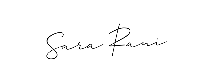 Similarly Allison_Script is the best handwritten signature design. Signature creator online .You can use it as an online autograph creator for name Sara Rani. Sara Rani signature style 2 images and pictures png