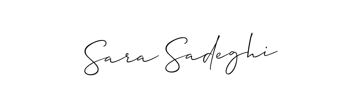 Make a beautiful signature design for name Sara Sadeghi. Use this online signature maker to create a handwritten signature for free. Sara Sadeghi signature style 2 images and pictures png