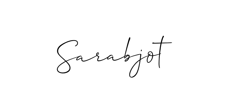 Design your own signature with our free online signature maker. With this signature software, you can create a handwritten (Allison_Script) signature for name Sarabjot. Sarabjot signature style 2 images and pictures png