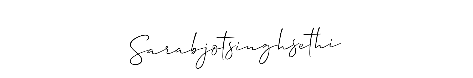 Similarly Allison_Script is the best handwritten signature design. Signature creator online .You can use it as an online autograph creator for name Sarabjotsinghsethi. Sarabjotsinghsethi signature style 2 images and pictures png