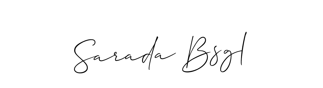 Similarly Allison_Script is the best handwritten signature design. Signature creator online .You can use it as an online autograph creator for name Sarada Bsgl. Sarada Bsgl signature style 2 images and pictures png