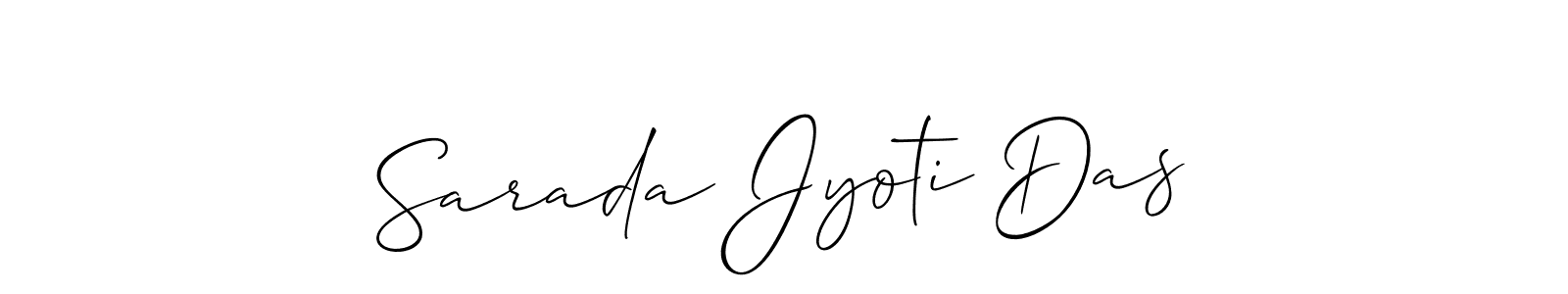 This is the best signature style for the Sarada Jyoti Das name. Also you like these signature font (Allison_Script). Mix name signature. Sarada Jyoti Das signature style 2 images and pictures png