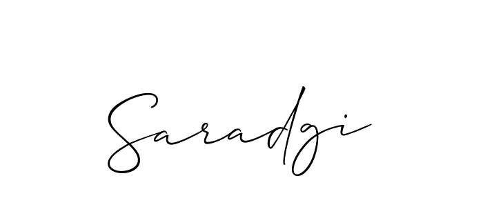 Saradgi stylish signature style. Best Handwritten Sign (Allison_Script) for my name. Handwritten Signature Collection Ideas for my name Saradgi. Saradgi signature style 2 images and pictures png