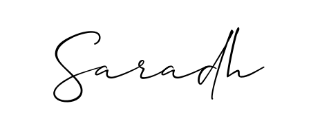 Make a beautiful signature design for name Saradh. Use this online signature maker to create a handwritten signature for free. Saradh signature style 2 images and pictures png