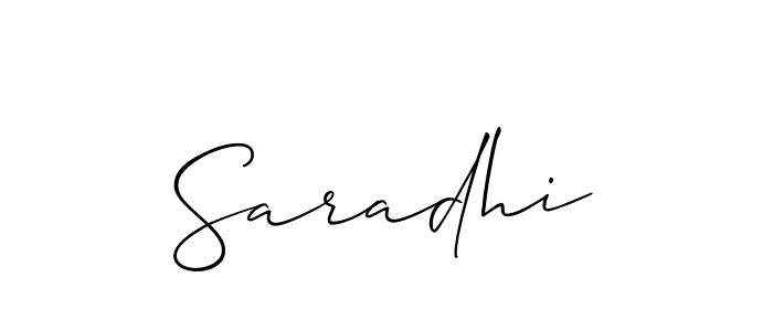 How to make Saradhi name signature. Use Allison_Script style for creating short signs online. This is the latest handwritten sign. Saradhi signature style 2 images and pictures png