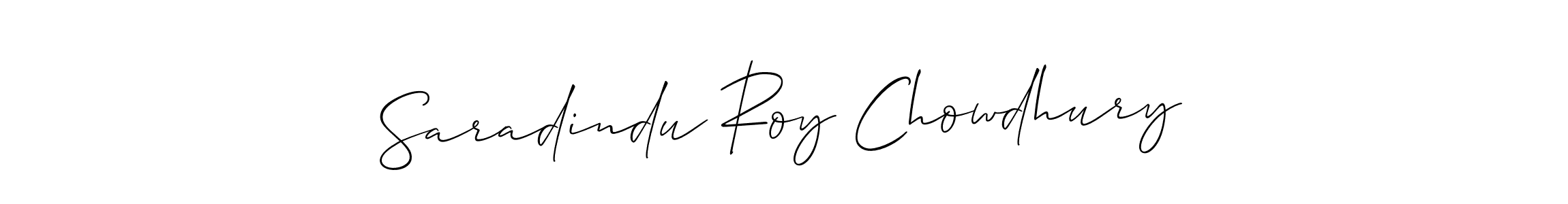 How to make Saradindu Roy Chowdhury signature? Allison_Script is a professional autograph style. Create handwritten signature for Saradindu Roy Chowdhury name. Saradindu Roy Chowdhury signature style 2 images and pictures png