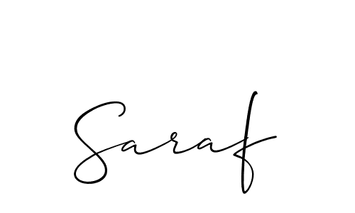 Also You can easily find your signature by using the search form. We will create Saraf name handwritten signature images for you free of cost using Allison_Script sign style. Saraf signature style 2 images and pictures png