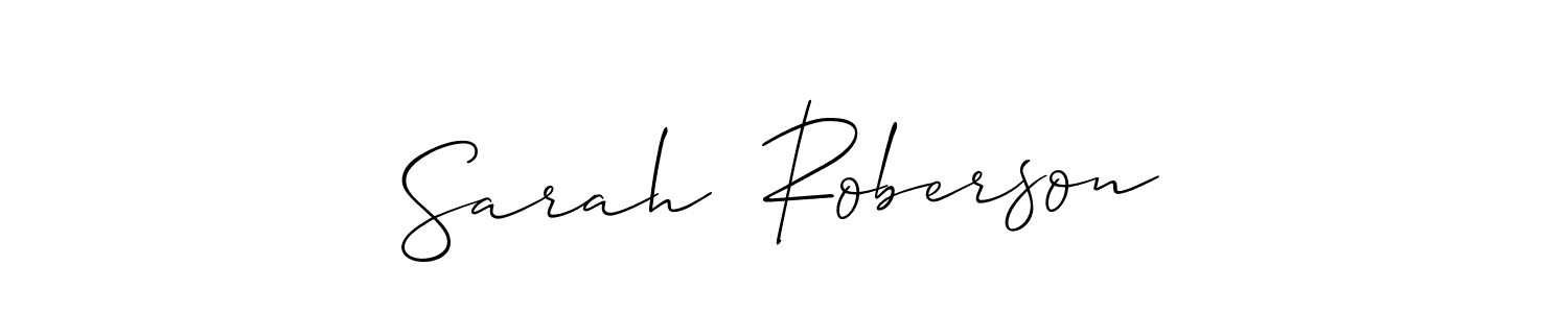 Here are the top 10 professional signature styles for the name Sarah  Roberson. These are the best autograph styles you can use for your name. Sarah  Roberson signature style 2 images and pictures png
