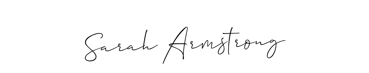 How to make Sarah Armstrong name signature. Use Allison_Script style for creating short signs online. This is the latest handwritten sign. Sarah Armstrong signature style 2 images and pictures png