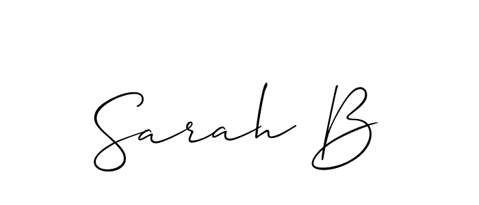 Best and Professional Signature Style for Sarah B. Allison_Script Best Signature Style Collection. Sarah B signature style 2 images and pictures png