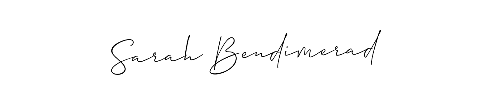 Also You can easily find your signature by using the search form. We will create Sarah Bendimerad name handwritten signature images for you free of cost using Allison_Script sign style. Sarah Bendimerad signature style 2 images and pictures png