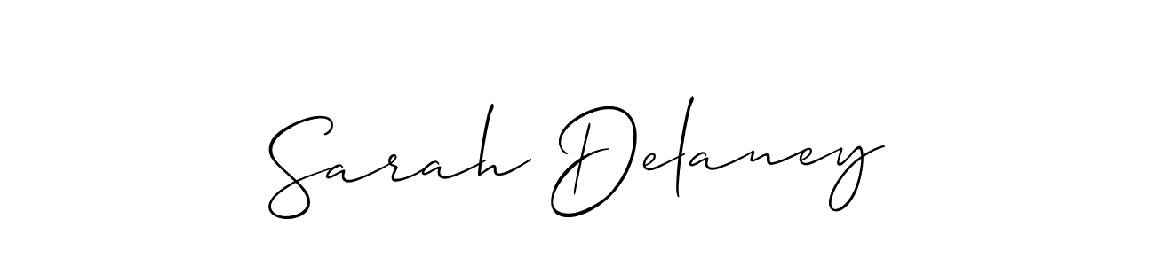 Create a beautiful signature design for name Sarah Delaney. With this signature (Allison_Script) fonts, you can make a handwritten signature for free. Sarah Delaney signature style 2 images and pictures png