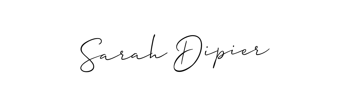 See photos of Sarah Dipier official signature by Spectra . Check more albums & portfolios. Read reviews & check more about Allison_Script font. Sarah Dipier signature style 2 images and pictures png