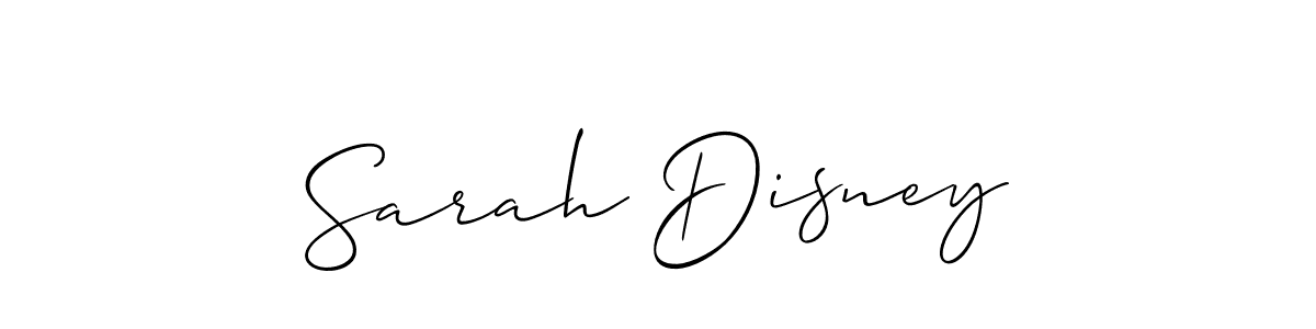 Also we have Sarah Disney name is the best signature style. Create professional handwritten signature collection using Allison_Script autograph style. Sarah Disney signature style 2 images and pictures png