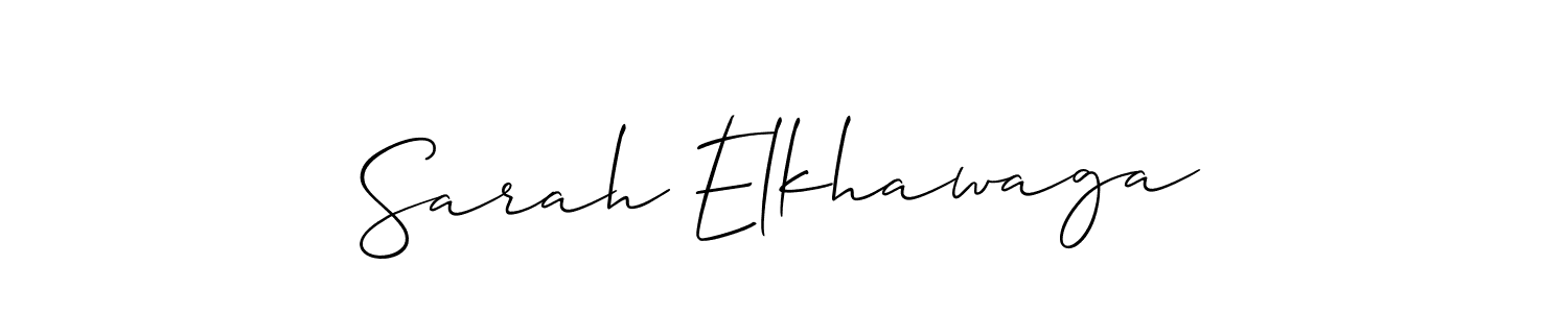 How to Draw Sarah Elkhawaga signature style? Allison_Script is a latest design signature styles for name Sarah Elkhawaga. Sarah Elkhawaga signature style 2 images and pictures png