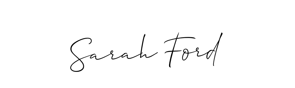 Sarah Ford stylish signature style. Best Handwritten Sign (Allison_Script) for my name. Handwritten Signature Collection Ideas for my name Sarah Ford. Sarah Ford signature style 2 images and pictures png