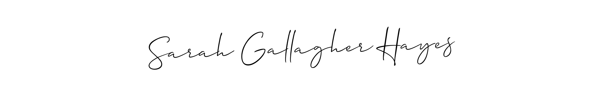 Here are the top 10 professional signature styles for the name Sarah Gallagher Hayes. These are the best autograph styles you can use for your name. Sarah Gallagher Hayes signature style 2 images and pictures png