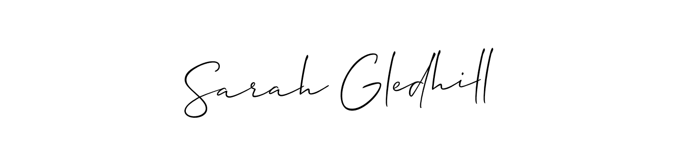 Make a beautiful signature design for name Sarah Gledhill. Use this online signature maker to create a handwritten signature for free. Sarah Gledhill signature style 2 images and pictures png