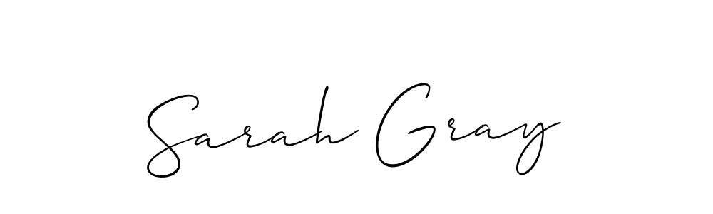 Sarah Gray stylish signature style. Best Handwritten Sign (Allison_Script) for my name. Handwritten Signature Collection Ideas for my name Sarah Gray. Sarah Gray signature style 2 images and pictures png