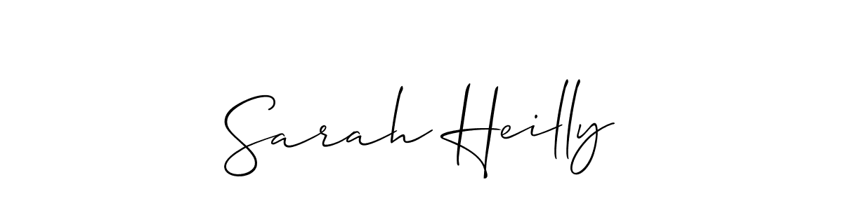 Also we have Sarah Heilly name is the best signature style. Create professional handwritten signature collection using Allison_Script autograph style. Sarah Heilly signature style 2 images and pictures png