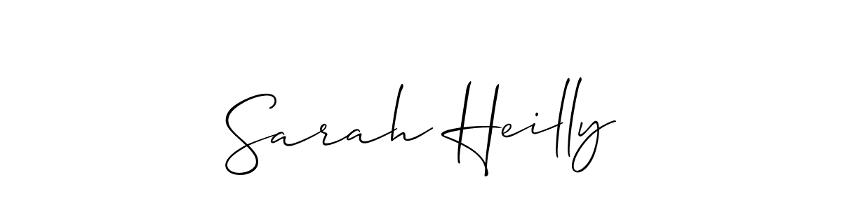 Allison_Script is a professional signature style that is perfect for those who want to add a touch of class to their signature. It is also a great choice for those who want to make their signature more unique. Get Sarah Heilly name to fancy signature for free. Sarah Heilly signature style 2 images and pictures png