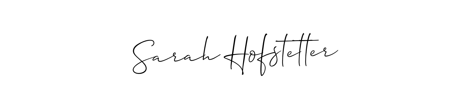 Make a beautiful signature design for name Sarah Hofstetter. With this signature (Allison_Script) style, you can create a handwritten signature for free. Sarah Hofstetter signature style 2 images and pictures png