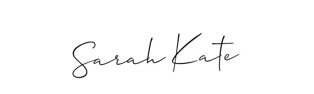 Sarah Kate stylish signature style. Best Handwritten Sign (Allison_Script) for my name. Handwritten Signature Collection Ideas for my name Sarah Kate. Sarah Kate signature style 2 images and pictures png