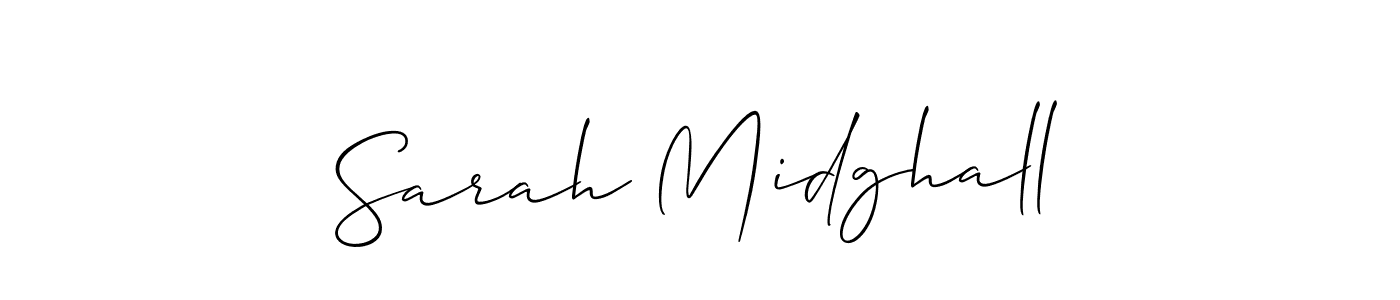 Best and Professional Signature Style for Sarah Midghall. Allison_Script Best Signature Style Collection. Sarah Midghall signature style 2 images and pictures png