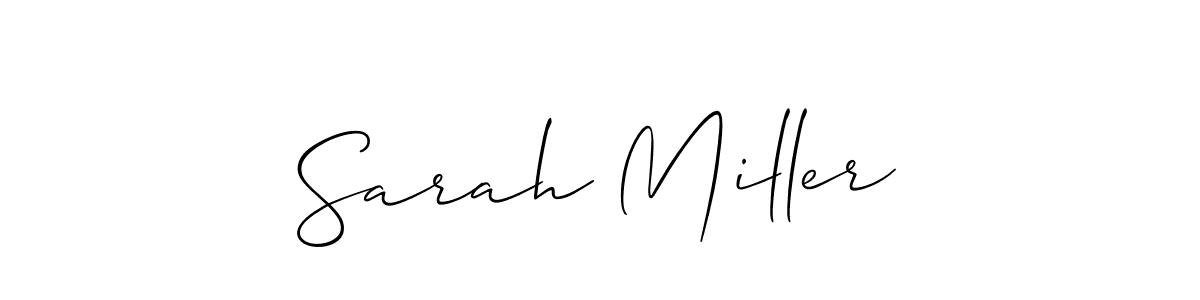 Allison_Script is a professional signature style that is perfect for those who want to add a touch of class to their signature. It is also a great choice for those who want to make their signature more unique. Get Sarah Miller name to fancy signature for free. Sarah Miller signature style 2 images and pictures png