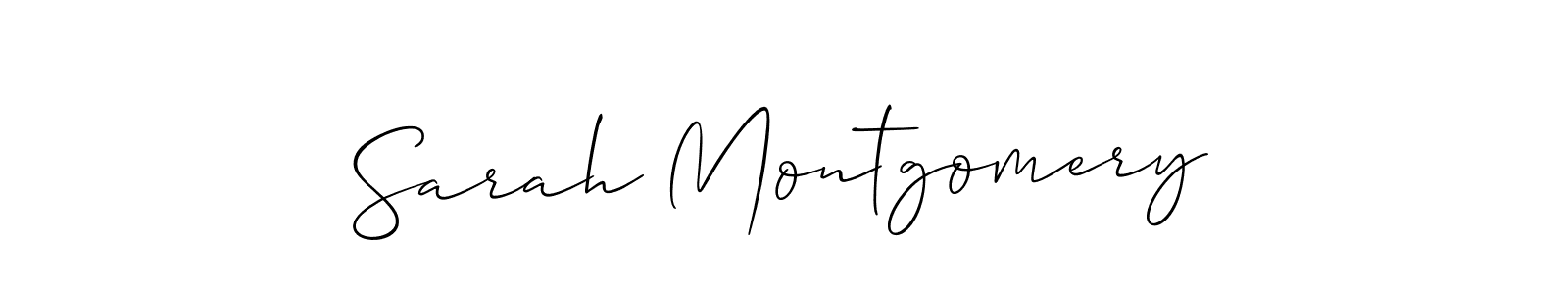 Allison_Script is a professional signature style that is perfect for those who want to add a touch of class to their signature. It is also a great choice for those who want to make their signature more unique. Get Sarah Montgomery name to fancy signature for free. Sarah Montgomery signature style 2 images and pictures png