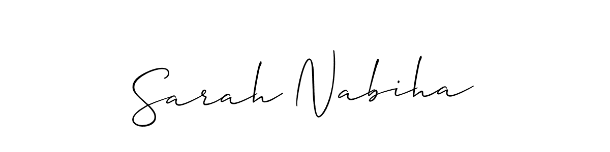Make a beautiful signature design for name Sarah Nabiha. Use this online signature maker to create a handwritten signature for free. Sarah Nabiha signature style 2 images and pictures png