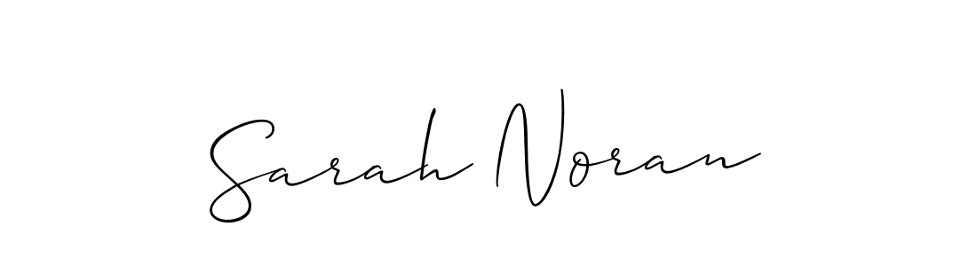 Design your own signature with our free online signature maker. With this signature software, you can create a handwritten (Allison_Script) signature for name Sarah Noran. Sarah Noran signature style 2 images and pictures png