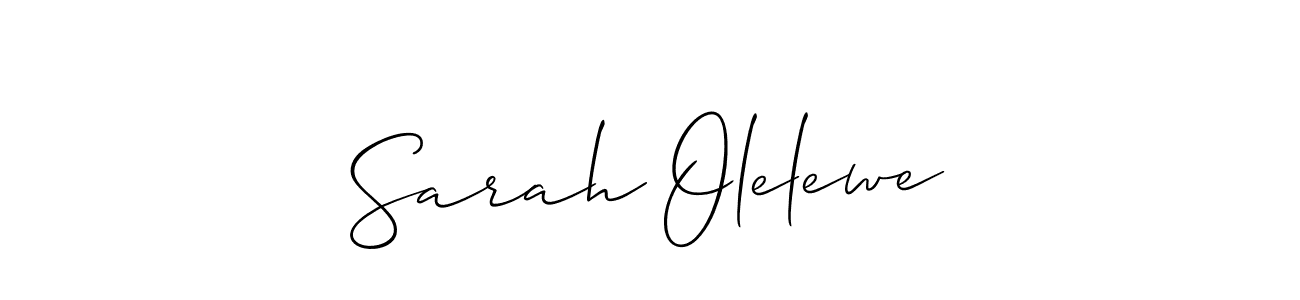 Best and Professional Signature Style for Sarah Olelewe. Allison_Script Best Signature Style Collection. Sarah Olelewe signature style 2 images and pictures png