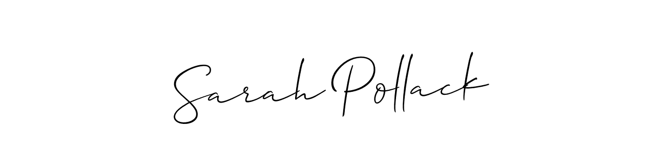 Design your own signature with our free online signature maker. With this signature software, you can create a handwritten (Allison_Script) signature for name Sarah Pollack. Sarah Pollack signature style 2 images and pictures png