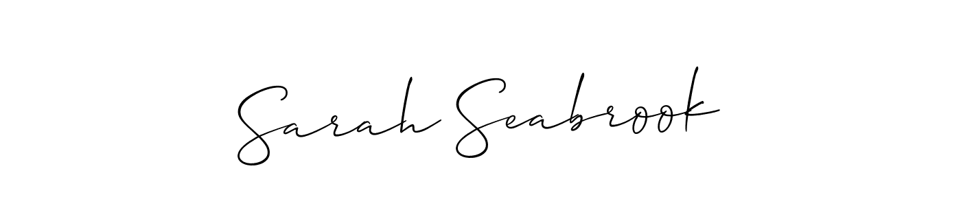 Similarly Allison_Script is the best handwritten signature design. Signature creator online .You can use it as an online autograph creator for name Sarah Seabrook. Sarah Seabrook signature style 2 images and pictures png