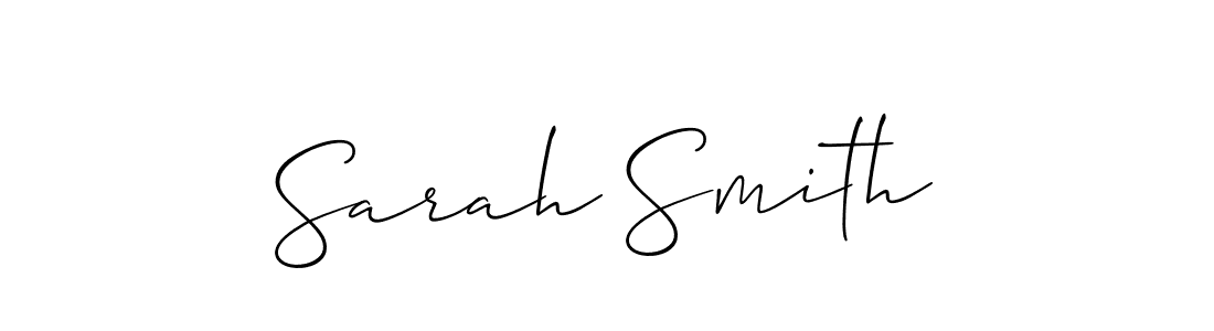 Design your own signature with our free online signature maker. With this signature software, you can create a handwritten (Allison_Script) signature for name Sarah Smith. Sarah Smith signature style 2 images and pictures png