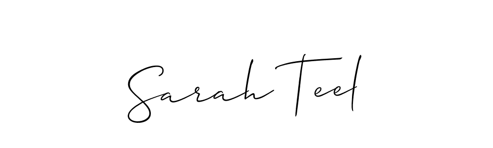 Similarly Allison_Script is the best handwritten signature design. Signature creator online .You can use it as an online autograph creator for name Sarah Teel. Sarah Teel signature style 2 images and pictures png