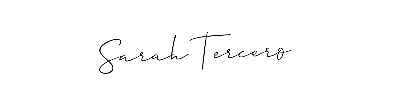 Make a beautiful signature design for name Sarah Tercero. With this signature (Allison_Script) style, you can create a handwritten signature for free. Sarah Tercero signature style 2 images and pictures png