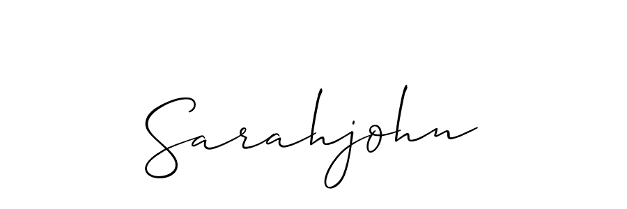 The best way (Allison_Script) to make a short signature is to pick only two or three words in your name. The name Sarahjohn include a total of six letters. For converting this name. Sarahjohn signature style 2 images and pictures png