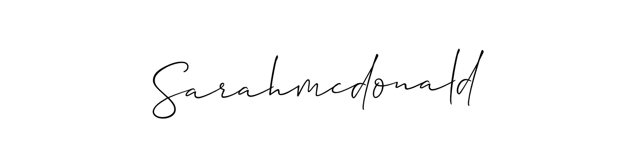 Design your own signature with our free online signature maker. With this signature software, you can create a handwritten (Allison_Script) signature for name Sarahmcdonald. Sarahmcdonald signature style 2 images and pictures png