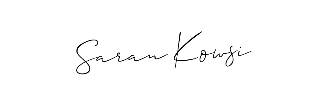 Here are the top 10 professional signature styles for the name Saran Kowsi. These are the best autograph styles you can use for your name. Saran Kowsi signature style 2 images and pictures png