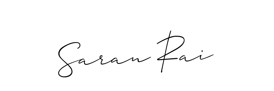 You can use this online signature creator to create a handwritten signature for the name Saran Rai. This is the best online autograph maker. Saran Rai signature style 2 images and pictures png